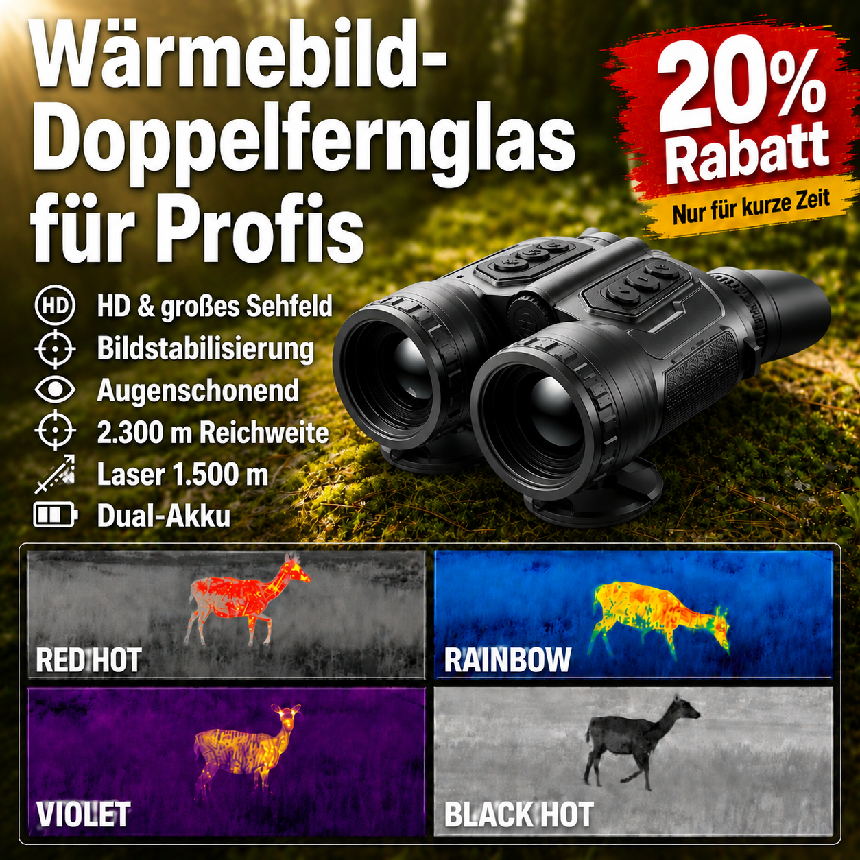 Merger LRF XT50 Wärmebild-Fernglas für Profis