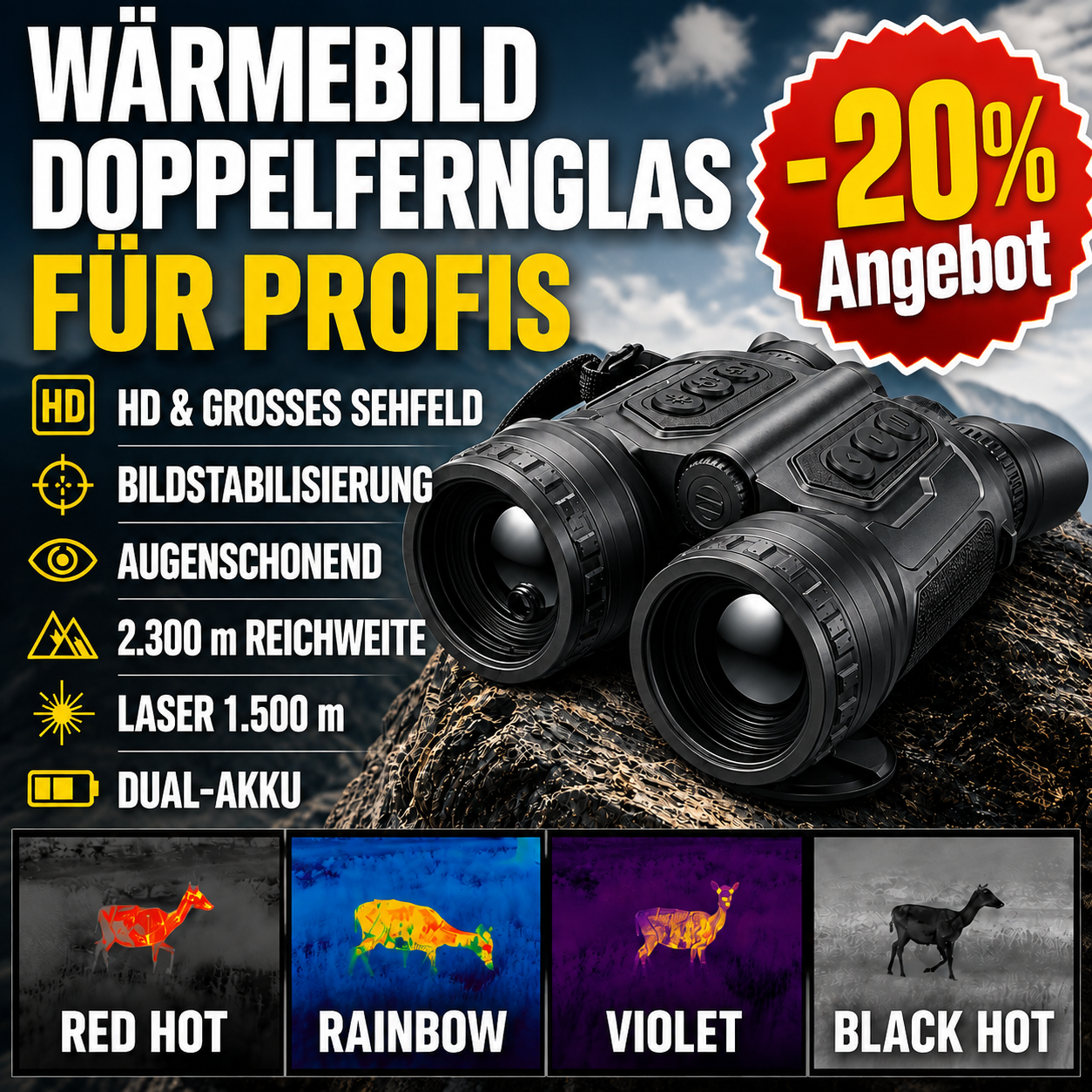 Merger LRF XT50 Wärmebild-Fernglas für Profis